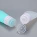 2-Pack Travel Silicone Bottles Set - Wasteland-Proof Refillable Containers with Carrying Bag - Mini 90ml Shampoo & Lotion Bottle - Green & White - Buy Online on GoSupps.com