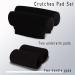 Crutches Pad with Hand Grips/Includes Soft Foam Crutches Pads for Armpits Crutch Handle anti-Wear Cushion Universal Walking arm Crutch Cushion Cover Accessories for Adult & Youth (Black 4-Pack) - Buy Online on GoSupps.com