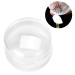 2PCS Silicone Nail Art Sealing Stamp Kit - Clear White Tool with Scraper for DIY Nail Transfer Decoration - Buy Online on GoSupps.com