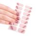 Ruarby 24x/Set Press on Toenails French Tip False Toenails Bowknot Full Cover Nail Manicures Supplies for Women