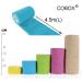 Cohesive Bandage - 12 Rolls x 10cm x 4.5m | Self-Adherent First Aid Sports Wrap & Pet Vet Wrap - Teal | COBOX - Buy Online on GoSupps.com