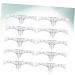 Baluue 10pcs Set Eyebrow Stencil Microblading Eyebrow Ruler Brow Ruler Sticker Eyebrow Template White - Buy Online on GoSupps.com