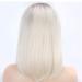 SHIYID Blonde Short Wig for Women | Synthetic Lace Front Wig with Light Brown Roots | Heat Resistant Fiber - Buy Online on GoSupps.com