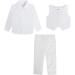 Mint Green Baby Boys Wedding Suit 3pcs Set | Herringbone Tweed Outfit | Christening Clothes | Ivory | 12-18 Months | 1-4 Years - Buy Online on GoSupps.com