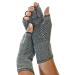 Brownmed IMAK Compression Active Gloves - Fingerless Gloves for Arthritis Pain Relief Support - Large