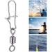 DCQQ 100 Pieces Stainless Steel Fishing Swivel - Ball Bearing Vertebrae Fishing Accessories for Freshwater | Quick Connect Angelkader (6#) - Buy Online on GoSupps.com