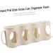 Alipis 2pcs 4 Refrigerator Organizer Bins Soda Can Drink Holder Hand Pull Type Organizer Bottle Nordic Beige 10.5X30CM - Buy Online on GoSupps.com