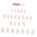 Healeved 1 Set Nail Patch Nail Decals Girls Fake Nails Nail Decor French Decor Nails for Women Fake Nail Tip Manicure Supply Plastic Fake Nails Nail Art Stickers Supplies Detachable X4 Pink 2X1.1cm Pink