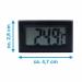 Ranrao LCD Digital Aquarium Thermometer - Mini Temperature Display with 1m-5m Probe & 2m Black Cable - Buy Online on GoSupps.com
