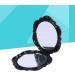 Lurrose Vintage Folding Plastic Rose Compact Mirror | Double Sided Travel Makeup Mirror - Buy Online on GoSupps.com