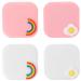 4 pieces of contact lens container storage of contact lenses objective travel set mini lensing container travel set for contact lenses mirror film mirror box Cute student plastic