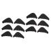 FOMIYES 12 Pairs Half Size Padded Toe Plug Boots Heels Shoe Mat Metatarsal Support Pad Forefoot Pads Silicone Anti Shoe Insole Boot Heels High Elastic Sponge Men and Women Thicken Head Pad