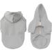Meioro Warm Hooded Sweater for Dogs & Cats - Cute Zip Pet Hoodie for French Bulldogs & Pugs | Size S Gray - Buy Online on GoSupps.com