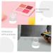 FOMIYES 8 Pcs Delicate Eyeshadow Stamper Acrylic Highlighter Repair Tool Eye Shadow Stamp Tool 3.00X2.40X2.40CMx4pcs Transparentx4pcs - Buy Online on GoSupps.com