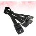 2 Pcs TV Straps Child Safety Furniture Anchors - Adjustable Wall Mounts for Baby Proofing Flat Screen TVs, Dressers & Cabinets - Heavy Duty, Long VESA Screws for Latest TVs - Black - Buy Online on GoSupps.com