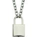 Mumaya Women's Chocker Necklace with Lock Pendant Stainless Steel Chain Necklace Lock Key Pendant Pendant Necklace Couple Padlock Necklace - Buy Online on GoSupps.com