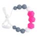 Teething Toy & Baby Feeding Chain - Easy to Clean Educational Food Accessory | Rose Red - Buy Online on GoSupps.com