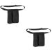 Fomiyes 2 pc masseur bunker for massage oil bottles waist pocket with essential oils Massage oil Essential massage oil waist holder adjustable beings 600d oxford fabric black-2x2stk 22x20cmx2pcs