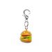 Miniblings Hamburger Cheeseburger Charm Zipper Pull 12mm - Handmade fashion jewelry I Silvering chain pendants - Betel pendant beggar strap - Pendant for bracelet
