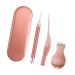 FOMIYES 1 Set Nail Cutters Nail Nail Clipper Set Nail File Set Nail Trimmer Ears Cleaner Ear Spoon Nose Cleaning Tweezers Nail Clippers Toe Finger Manicure Earth Tones Nail Golden 17.6x5.8cm