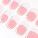 Danni & Toni 28 Stickers Semi Cured Nail Wraps Soft Self-Adhesive Gel Nail Stickers(Timeless French Tips) French Manicure Stickers with a Predominantly Pink Colour Scheme