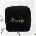 Shop Gleavi Women's Travel Bandage Storage Bag | Transparent Cosmetic Makeup Wallet | 13x13x4cm Black - Buy Online on GoSupps.com