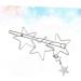 FRCOLOR star hair barrettes hair barrettes for women silver hair clip silver barrettes women's hair clips star hair clip cute hair clips for women Hair Accessories alloy Miss pin - Buy Online on GoSupps.com