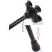 Walking Stick Adjustable Crutch Lightweight Aluminum Cane with Five-Section Telescopic with Handrails Cane for Daily Living Aid (Black) (with LED Light) - Buy Online on GoSupps.com