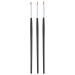 VOCOSTE 3pcs Makeup Brush Set Eyeliner Brush Lip Makeup Brush Wooden Handle Smudger Brush Makeup Brush Tool for Eye Makeup