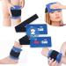 Hilph®Reusable Gel Cold & Hot Packs 2 Pack, Adjustable Flexible Gel Ice Pack with Extenders Strap for Knee, Head, Arms and Ankle Pain Relief, Provide Relief Sprains, Swelling, Bruises