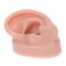 Healeved 1pc Human Ear Model Body Massage Tools Body Kit Ear Piercing Jewelry Artificial Ear Model Silicone Suture Ear Suture Skin Pad Simulation Ear Model Ear Display Model Ear Mold Body Coffee 6.5x3.5cm