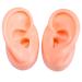 Soft Silicone Ear Model - Imitation Real Ear Model - for Body Jewelry Simulation Display Props Jewelry Display Earrings Practice Piercing Tools (Pink)