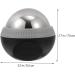 Homsfou Stainless Steel Massage Globe - Yoga Fitness Ice Roller Ball for Hand & Foot Massage - Cold Therapy Relief 8.3x7.5cm Black - Buy Online on GoSupps.com