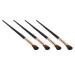 Zetiling 10pcs Sickle Shaped Nose Contour Brushes Soft Hair Strong Powder Grasping Makeup Brush Comfortable Hold for Delicate Makeup