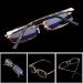 GHARAZ Diamond Cut Edge Blue Light Filter Reading Glasses for Women & Men - Frameless Fashion Computer Readers - Brown (Size: 1.5+) - Buy Online on GoSupps.com