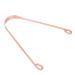 Tongue scraper cleaner made of pure copper dental health and fresh breath flexible handle and comfortable grip ensures oral hygiene
