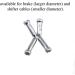 Yadaland 11.8mm Aluminum Bicycle Cable End Caps - 100 Pieces for Mountain and Road Bike Brake Tips Shifter - Buy Online on GoSupps.com