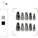 Ruarby False Nails Full Cover Nail Tips Butterfly Press On Nails French Tip False Nails Stick on Nails DIY Manicures Supplis - Buy Online on GoSupps.com
