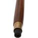 Lyptus Wood Walking Stick with Aesthetic Brass Handle Walnut Brown - Buy Online on GoSupps.com