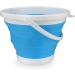 Twilight Garage 10L Collapsible Silicon Plastic Bucket Foldable Tub for Water Fishing Camping Gardening Cleaning Kitchen Car Cleaning Indoor/Outdoor Use(Blue) - Buy Online on GoSupps.com