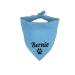 Personalized dogs bandana adjustable dogs triangle neckerchief desired name embroidered name of the dog cotton dogs bandana headscarf dog hollow triangular scarf (s blue) s blue