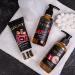 Accentra Luxury Swimming Set Gift Bundle | Golden Glitter Pumps & Velvet Bathing Set - Elegant Ceramic Pump Black-Red - Buy Online on GoSupps.com