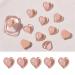 Nails Decorations Manicure Decorations Nail Glitter Luxury Crystal Nail Art Sequins Love Heart Nail Drills(coffee)