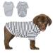 Petsmil dog sweater - thin dog sweater Small dogs striped dog shirts for small dog cats shirt stretchy sweater dog dog sweater chihuahua French bulldog (black m) m black and white
