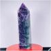 JUKUCKV Fluorite Quartz Crystal Obelisk - 1015g Spiritual Support & Healing Decoration - Buy Online on GoSupps.com