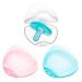 LANEYLI Pacifier Case Transparent Blue Pink 3 Pack 3 Pack Transparent Blue Pink