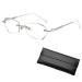 Zanlion Women's Diamond Rimless Anti-Blue Light Presbyopia Glasses Anti-Fatigue Frameless Bifocal Reading Glasses Ultra Light (Silver +1.50) Silver +1.50