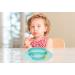 Silicone Baby Plate with Suction | Divided Duck Dishes for Kids | BPA-Free & Microwave Safe | Green - Buy Online on GoSupps.com