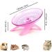 woojfcang Silent Hamster Wheel Flying Saucer Hamster Running Wheel for Syrian/Dwarf Hamster Gerbils Squirrels Guinea Pig Small Animals Pets Playing Toys Exercise Sports Wheel (Plastic Pink) - Buy Online on GoSupps.com