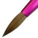 PANA Size 8 White Swirl Blue Kolinsky Hair Acrylic Nail Brush - Round Shape Pink Ferrule - Perfect for Nail Extension, Manicure, Pedicure - Professional Quality - Buy Online on GoSupps.com